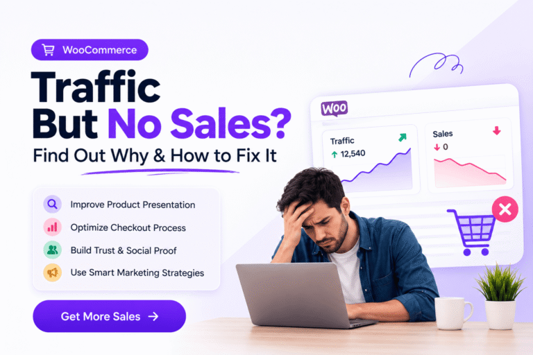WooCommerce traffic but no sales conversion funnel