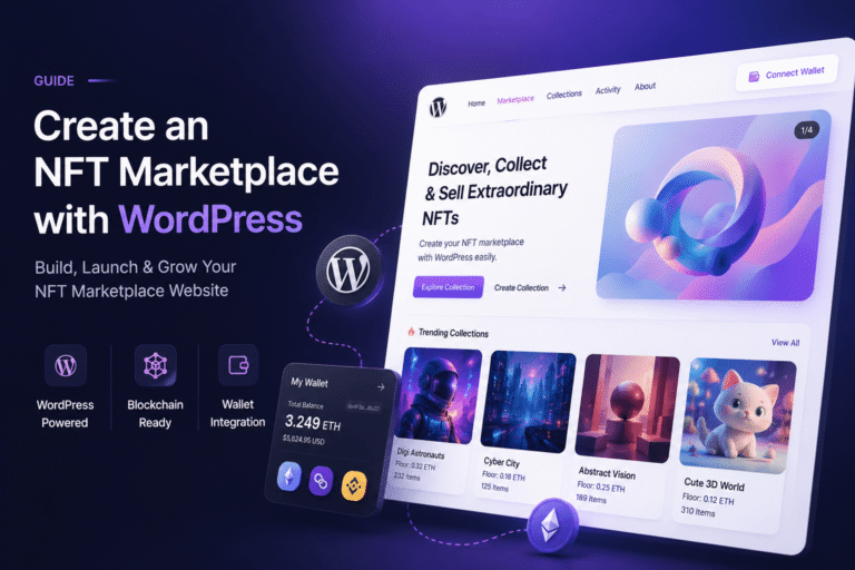 Create an NFT marketplace with WordPress