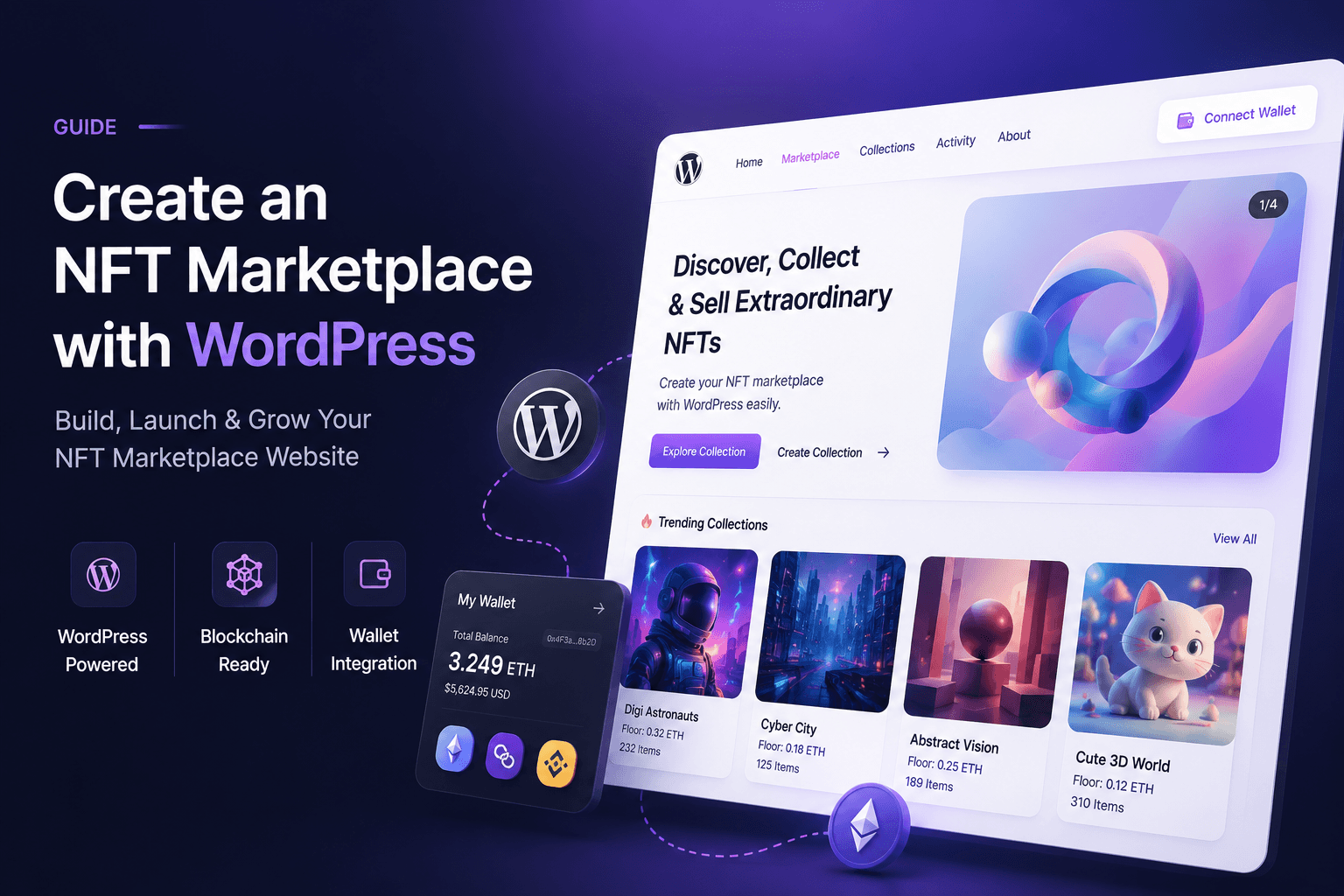 Create an NFT marketplace with WordPress